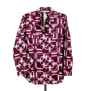 Roper Women's Snap Front Western Shirt Women's 1X Geometric Retro Classic Rodeo